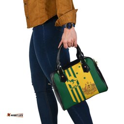 Custom Shoulder Handbag - Australia Kangaroo Sign National Color