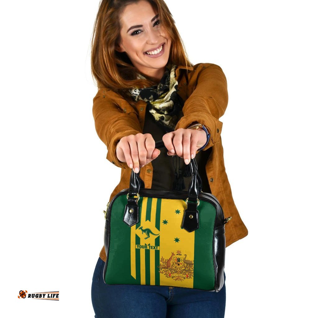 Custom Shoulder Handbag - Australia Kangaroo Sign National Color