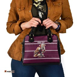 NRL Manly Warringah Christmas Personalised Shoulder Handbag with Sea Eagles Mascot