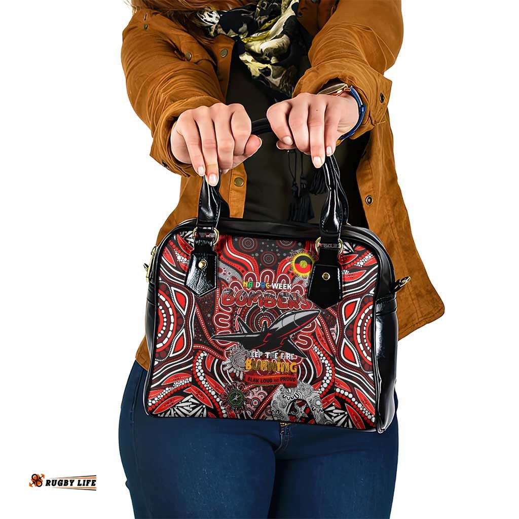 Essendon Bombers NAIDOC Week 2024 Shoulder Handbag Mascot Football DT02