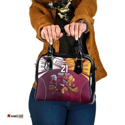 Custom Sea Eagles And Broncos Rugby Shoulder Handbag Sporty Style