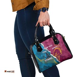 Custom Broncos And Titans Rugby 2024 Shoulder Handbag Dynamic Style