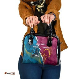 Custom Broncos And Titans Rugby 2024 Shoulder Handbag Dynamic Style