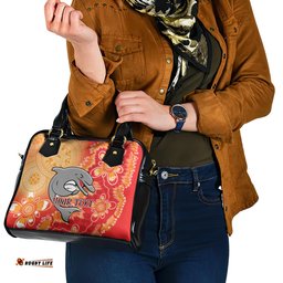 Personalised Dolphins NAIDOC Week 2024 Shoulder Handbag Aboriginal Fire Burning Sparks