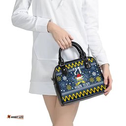 Custom Cowboys Rugby Shoulder Handbag Born Tough Bred Proud Christmas Vibe 2023