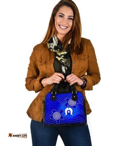 Torres Strait Islanders Shoulder Handbag - Torres Symbol With Turtle
