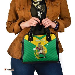 Personalised Australia Boxing Kangaroo Shoulder Handbag Aussie Pride National Color