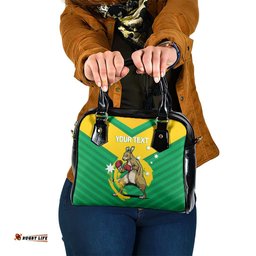 Personalised Australia Boxing Kangaroo Shoulder Handbag Aussie Pride National Color