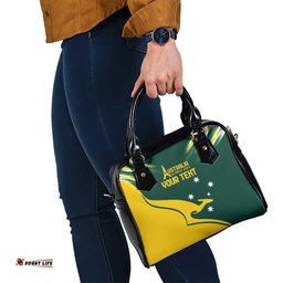 Personalised Australia Go Paris 2024 Shoulder Handbag National Color Ver2