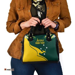 Personalised Australia Go Paris 2024 Shoulder Handbag National Color Ver2