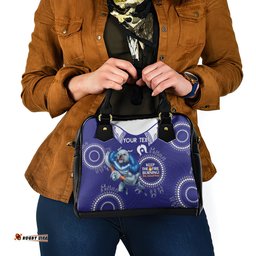 Custom NRL Bulldogs NAIDOC Week Shoulder Handbag Keep The Fire Burning Indigenous Art