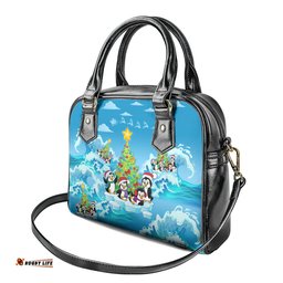 Its Penguin-ing To Look A Lot Like Christmas Shoulder Handbag