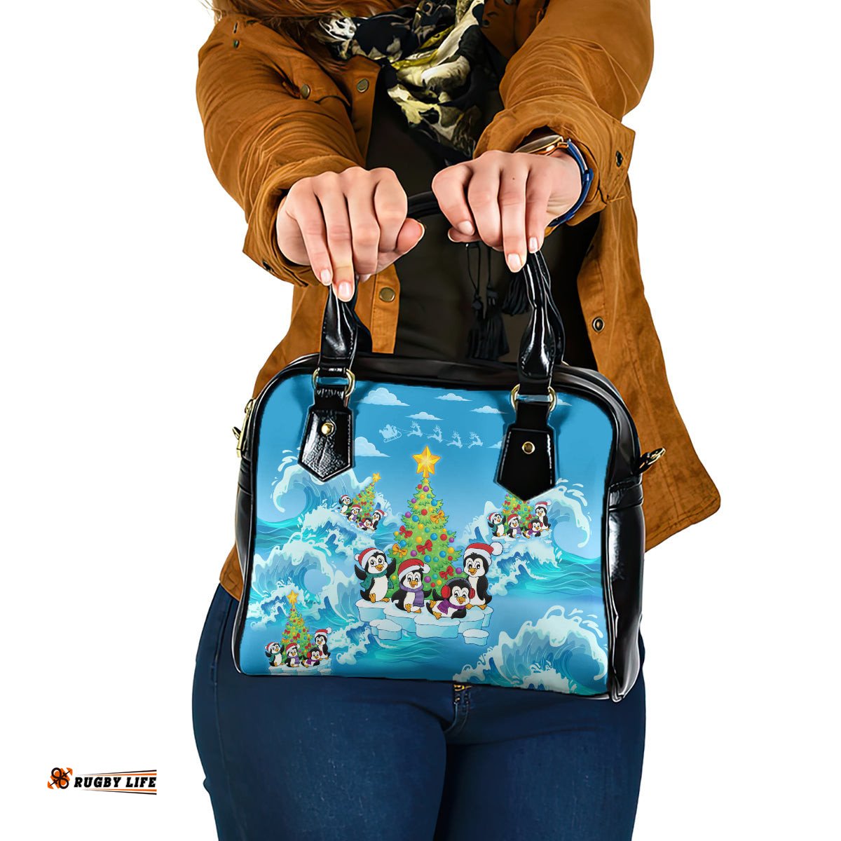 Its Penguin-ing To Look A Lot Like Christmas Shoulder Handbag