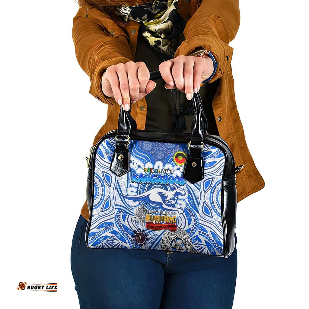 North Melbourne Kangaroos NAIDOC Week 2024 Shoulder Handbag Mascot Football DT02