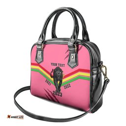 Personalised NRL Panthers Shoulder Handbag Premiers 2023 Three Peat Proud Of Our Boys Pink