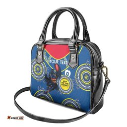 Custom AFL Crows NAIDOC Week Shoulder Handbag Keep The Fire Burning Indigenous Art