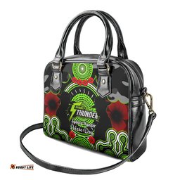 Sydney Thunder ANZAC 2024 Shoulder Handbag Lest We Forget Poppy Mix Camouflage
