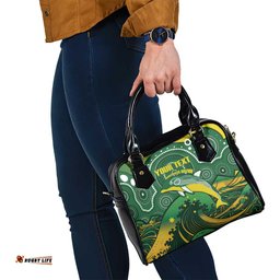Personalised Australia Swimming Shoulder Handbag Aussie Dolphin Aboriginal National Color