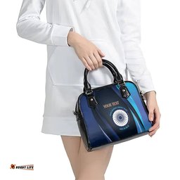 Custom India Cricket Shoulder Handbag 2024 World Cup Go Men in Blue