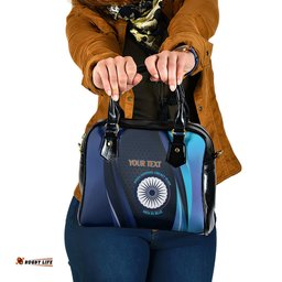 Custom India Cricket Shoulder Handbag 2024 World Cup Go Men in Blue