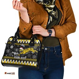 Custom Tigers Football Shoulder Handbag Christmas Vibe 2023