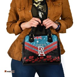 Custom Port Adelaide Power Football Shoulder Handbag ANZAC Lest We Forget