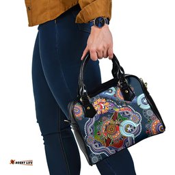 Personalised Roosters NAIDOC Week 2024 Shoulder Handbag Australia Aboriginal Dot Painting DT02