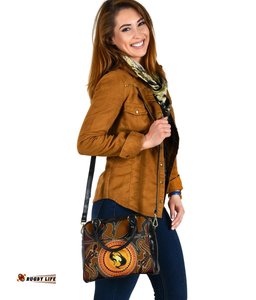 Shoulder Handbag - Aboriginal Bag Dot Painting