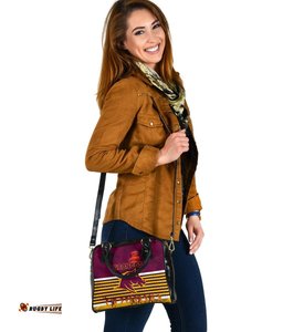 Brisbane Broncos Shoulder Handbag Anzac Day Simple Style - Maroon