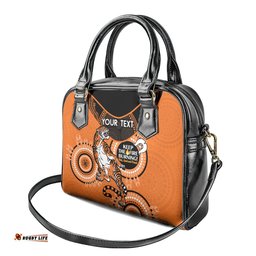 Custom NRL Tigers NAIDOC Week Shoulder Handbag Keep The Fire Burning Indigenous Art