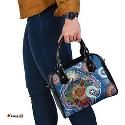 Personalised Bulldogs NAIDOC Week 2024 Shoulder Handbag Australia Aboriginal Dot Painting DT02