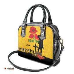 Australia Socceroos Soccer ANZAC Custom Shoulder Handbag Gallipoli Soldier With Camouflage Art