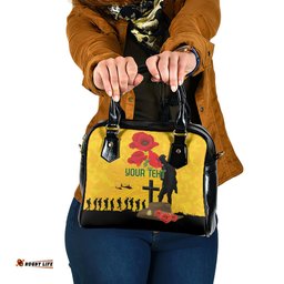 Australia Socceroos Soccer ANZAC Custom Shoulder Handbag Gallipoli Soldier With Camouflage Art