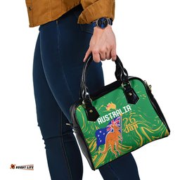 Proud To Be Australia Day Shoulder Handbag Kangaroo with National Color