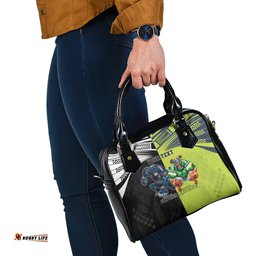 Custom Raiders and Panthers Shoulder Handbag Together Sporty Style