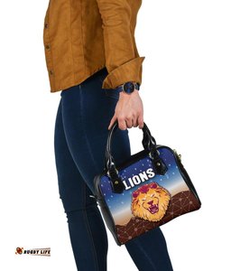 Brisbane Lions Shoulder Handbag Simple Indigenous