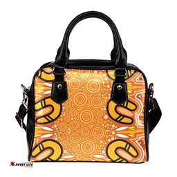 Aboriginal Shoulder Handbag - Indigenous Art Patterns Ver03