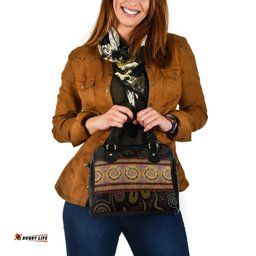 Aboriginal Shoulder Handbag - Snake Dot Panting Art
