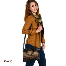 Aboriginal Shoulder Handbag - Snake Dot Panting Art