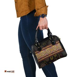 Aboriginal Shoulder Handbag - Snake Dot Panting Art