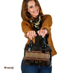 Aboriginal Shoulder Handbag - Snake Dot Panting Art