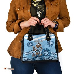 Custom NSW Blues Cockroach Blooded Aboriginal Inspired Shoulder Handbag