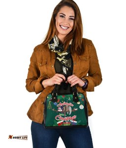 Australia Christmas Shoulder Handbag Green - Merry Christmas