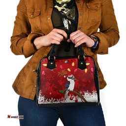 Australia Christmas Shoulder Handbag Aussie Kookaburra Santa Merry Xmas