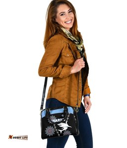 Cronulla Shoulder Handbag Sharks Simple Indigenous - Black