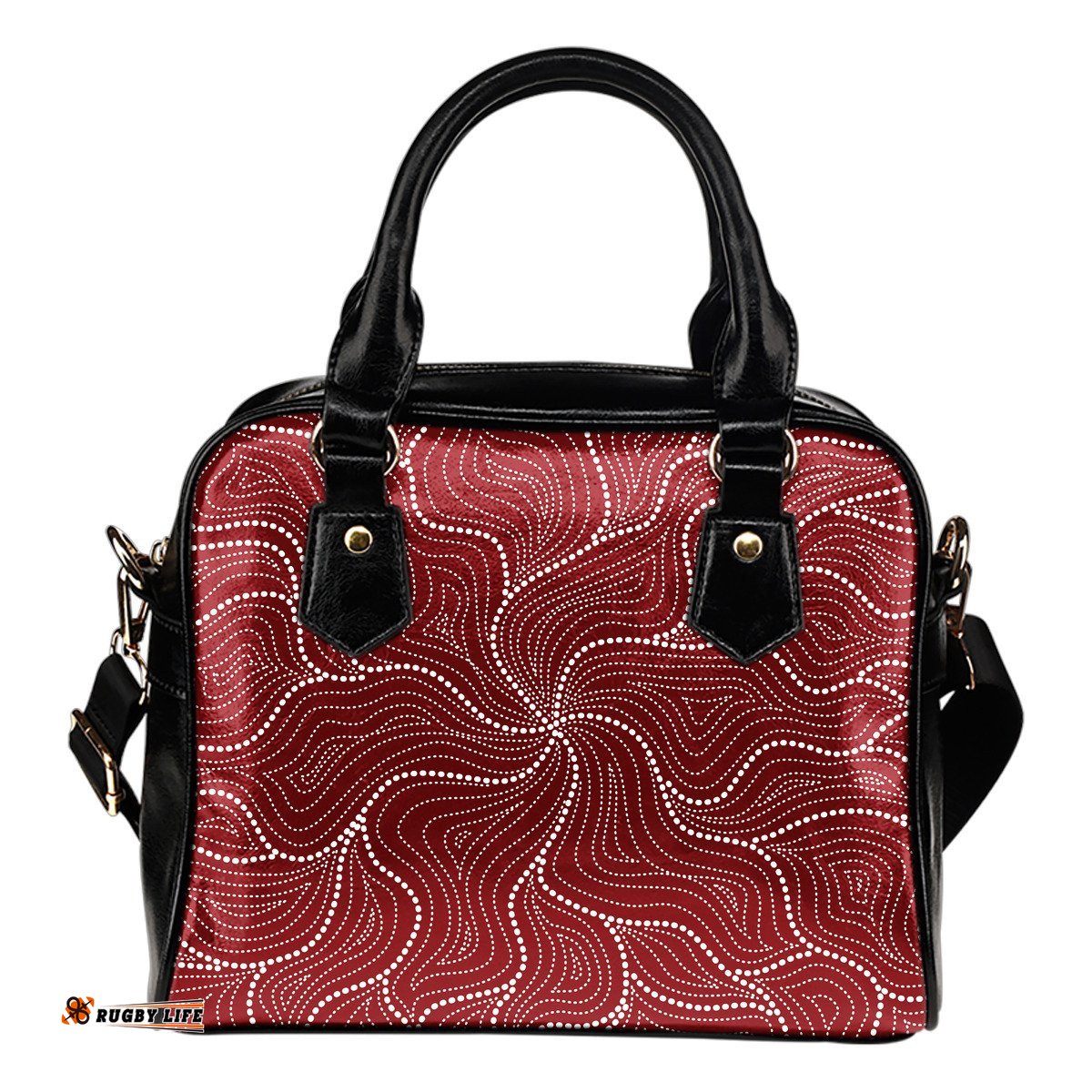 Aboriginal Shoulder Handbag, Australian Red Dot Painting Bag