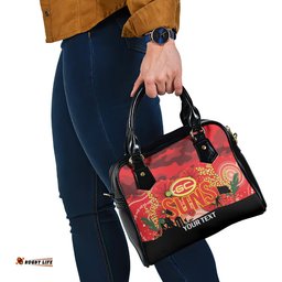 Custom Suns Football ANZAC Shoulder Handbag Gallipoli Camouflage With Poppies