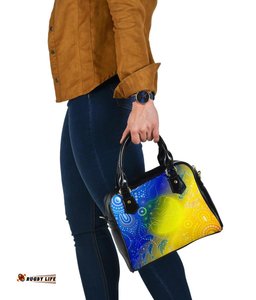 Aboriginal Shoulder Handbag - Indigenous Fishing