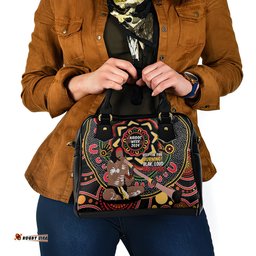 Australia Didgeridoo NAIDOC Week 2024 Shoulder Handbag Keep The Fire Burning Blak Loud and Proud