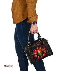 Aboriginal Shoulder Handbag - Australia Map and Indigenous Flag